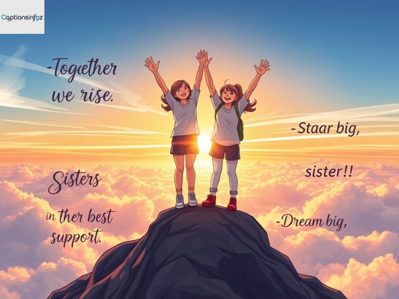 Inspirational and Motivational Sister Captions