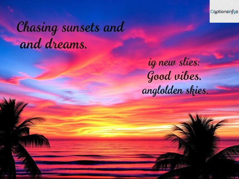 Sunset Captions for Instagram