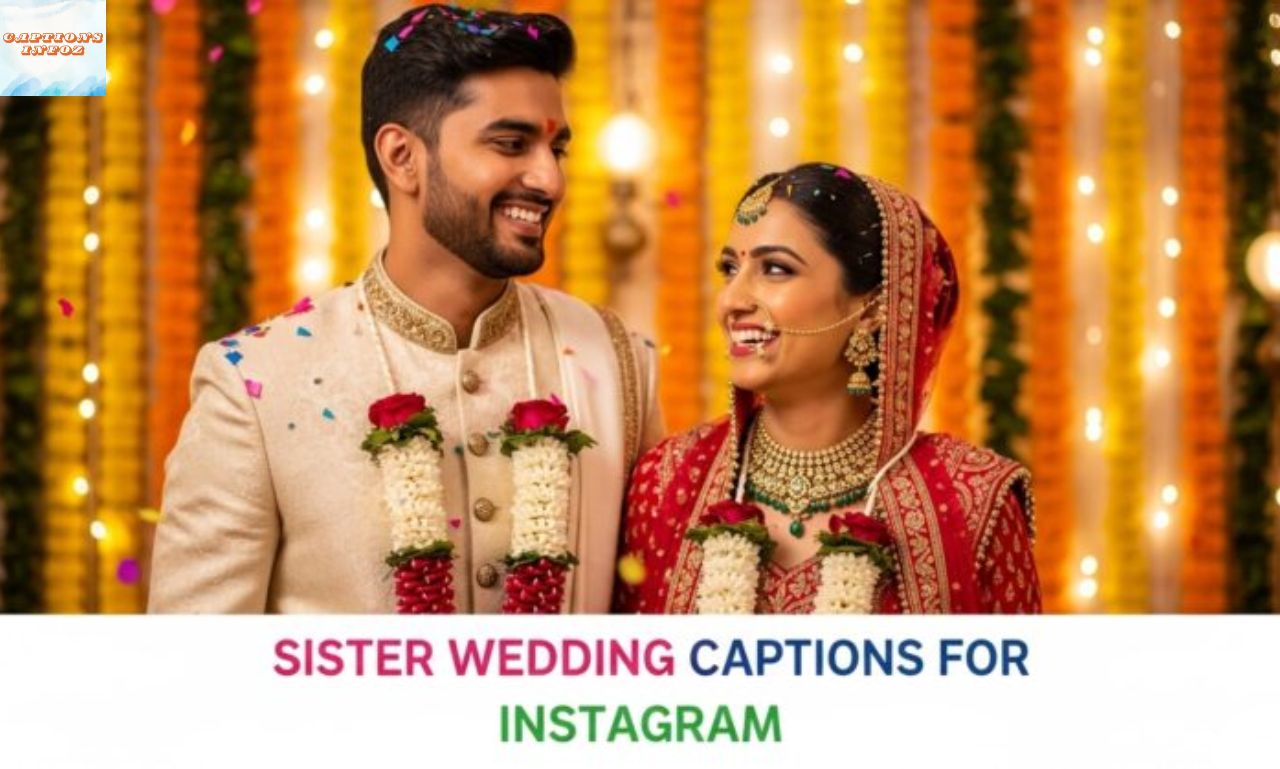 Sister Wedding Captions for Instagram Emotional, Funny & Heartfelt Ideas