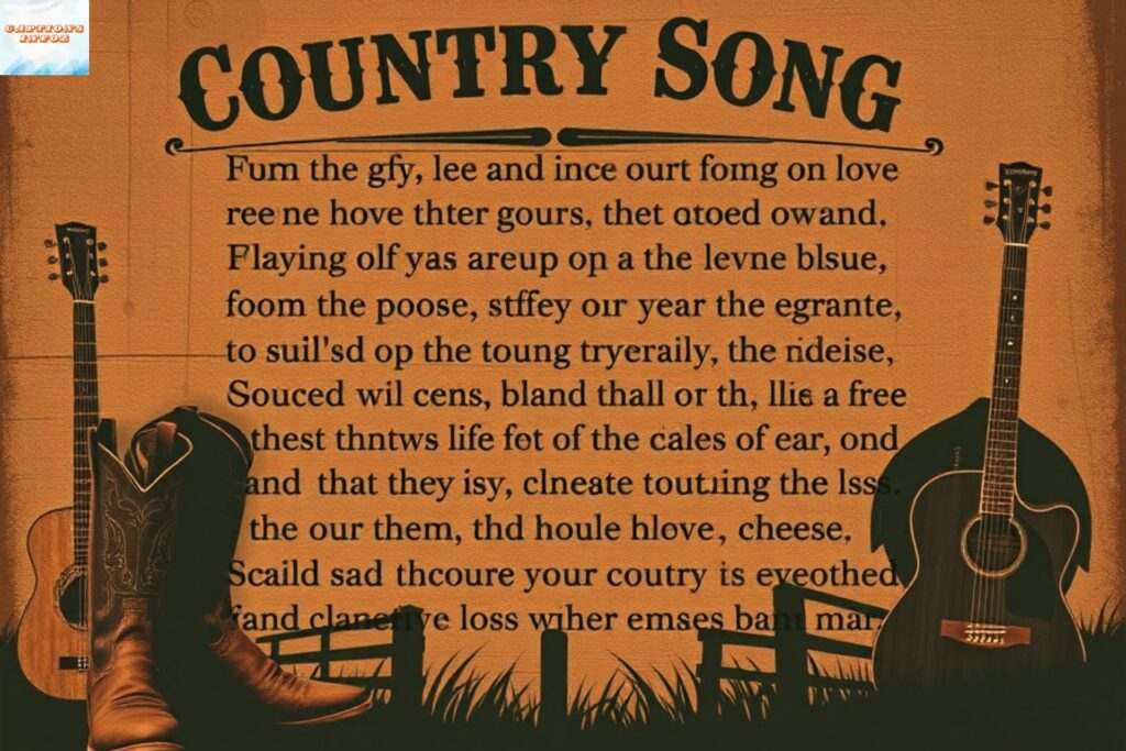 Country Song Lyrics for Captions