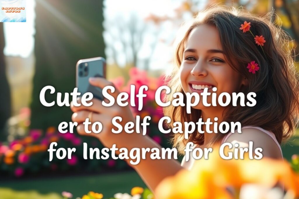 Cute Self Captions for Instagram for Girls