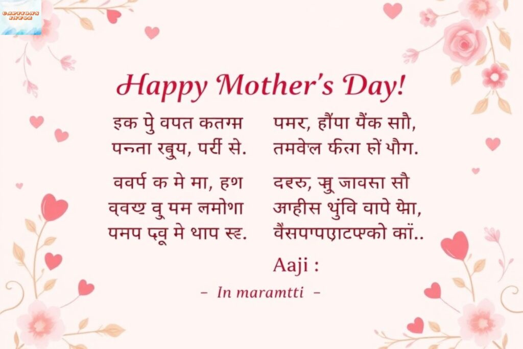 Happy Mother’s Day Aaji Quotes In Marathi
