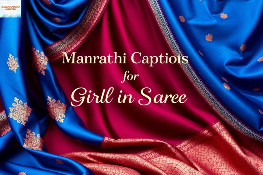 Marathi Caption for Instagram for Girl in Saree