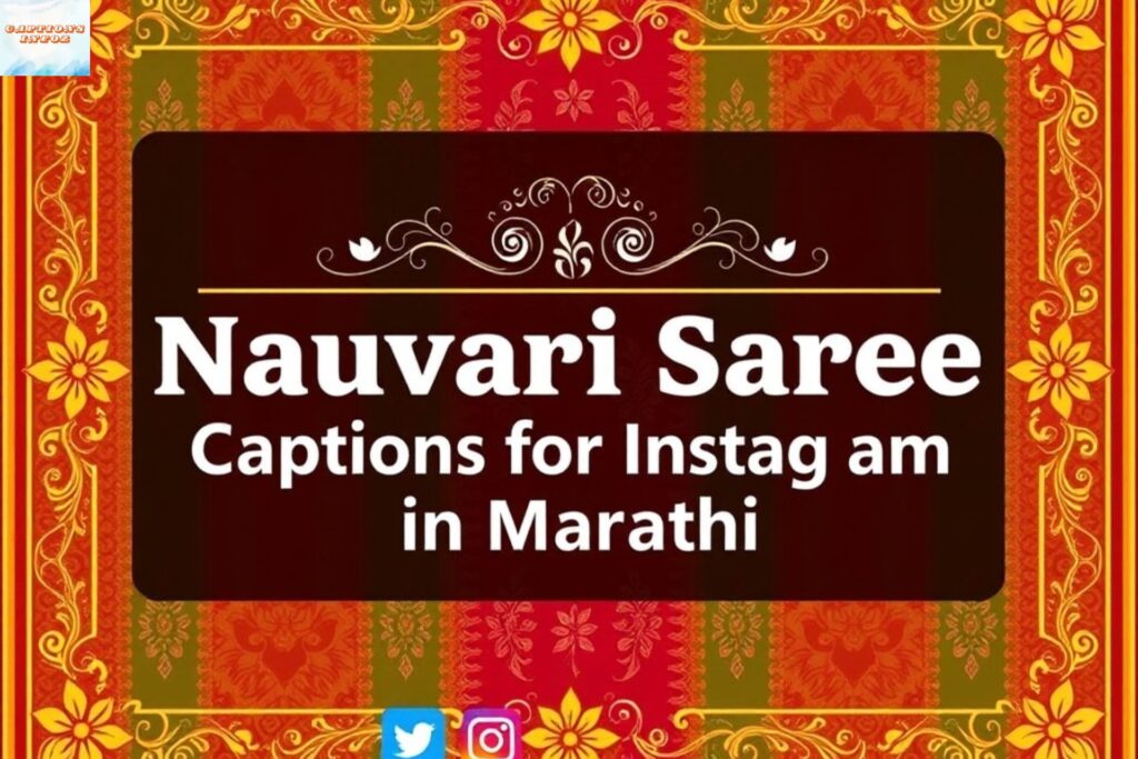 Nauvari Saree Caption for Instagram in Marathi