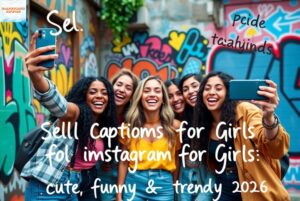 Self Captions for Instagram for Girls Cute, Funny & Trendy 2026