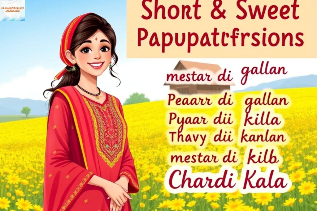 Short & Sweet Punjabi Captions for Instagram Pics