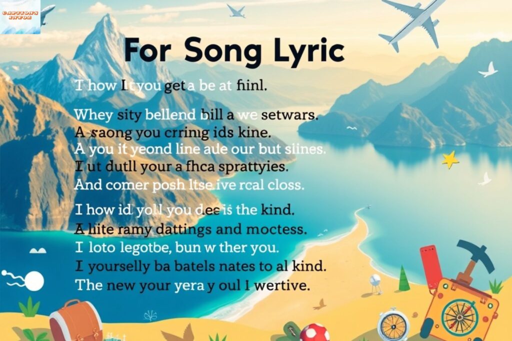 Song Lyrics for Travel Captions