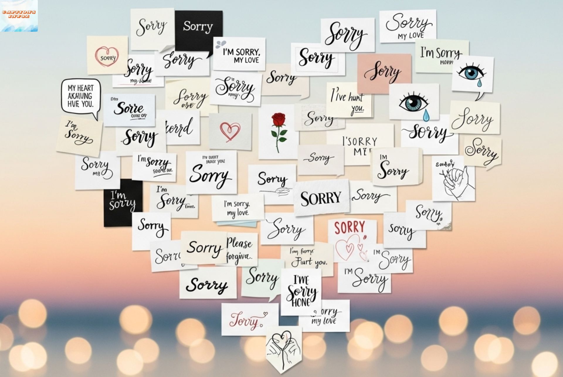 250+ Sorry Captions for Love That Actually Work