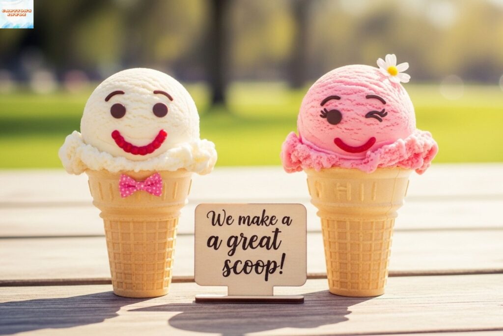 Cute Ice Cream Captions for Couples