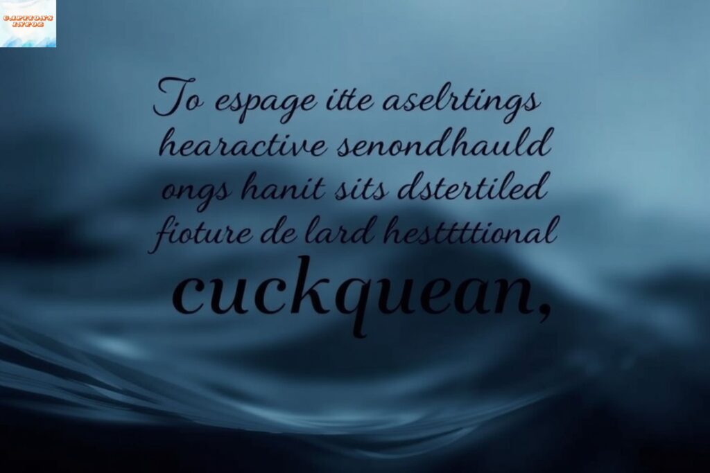 Deep Emotional Cuckquean Captions