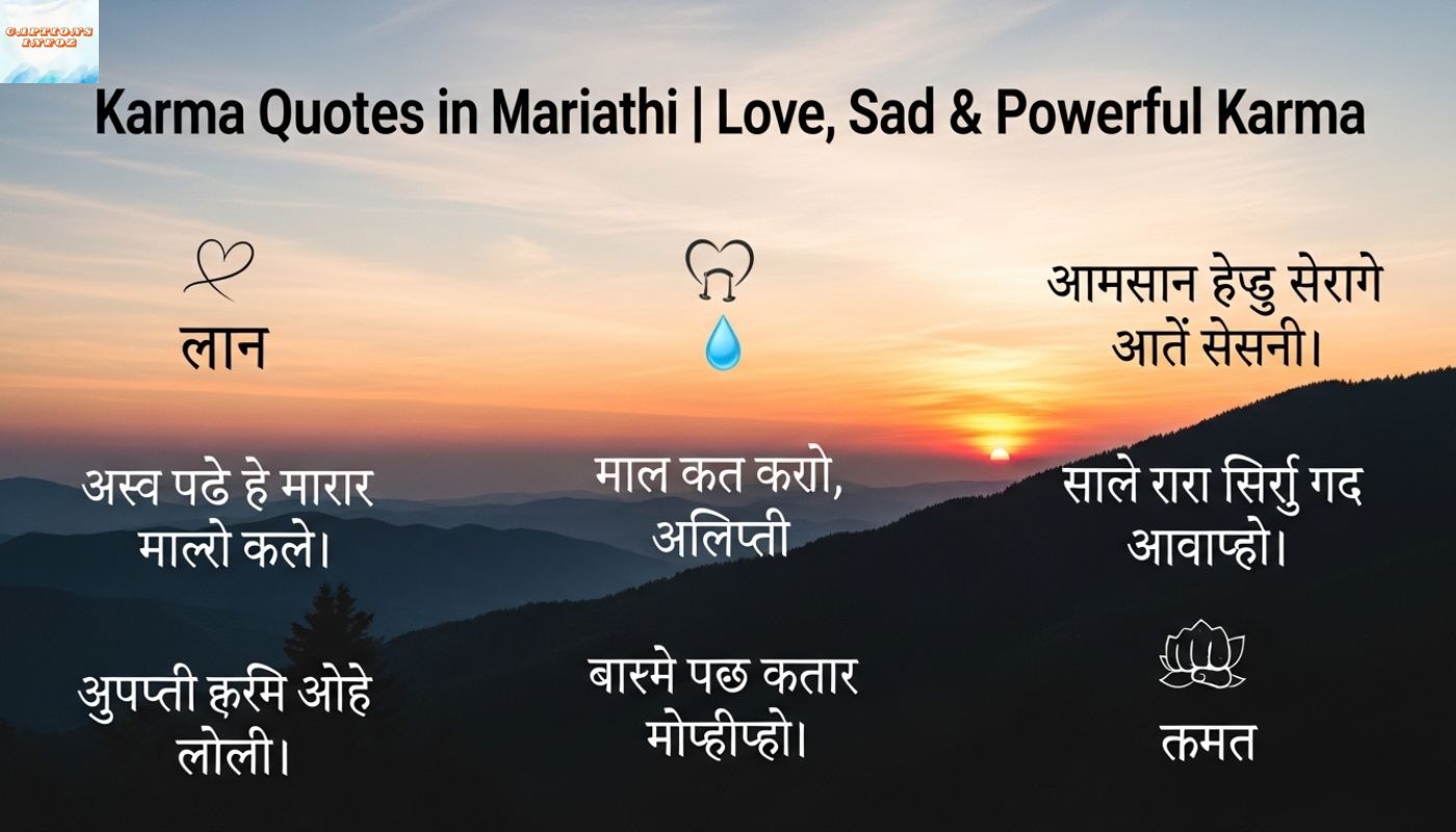 Karma Quotes in Marathi Love, Sad & Powerful Karma
