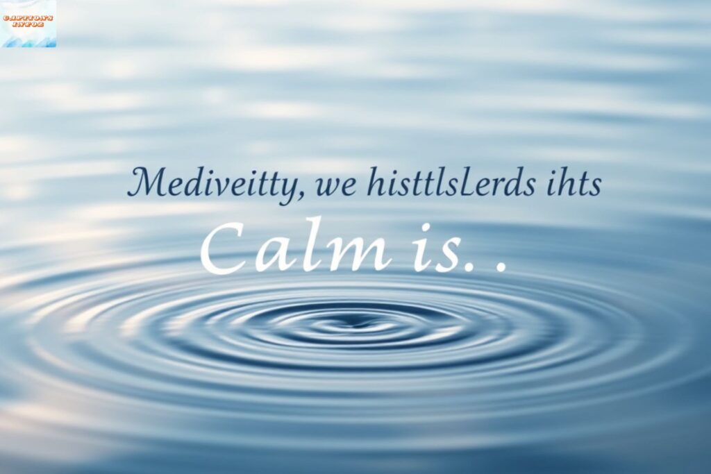 Motivational Chastity Captions About Calm and Clarity
