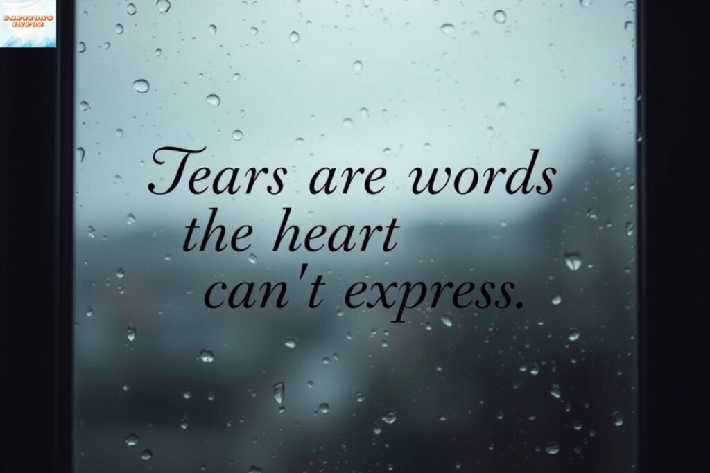 Sad Tear Quotes and Captions for Broken Feelings